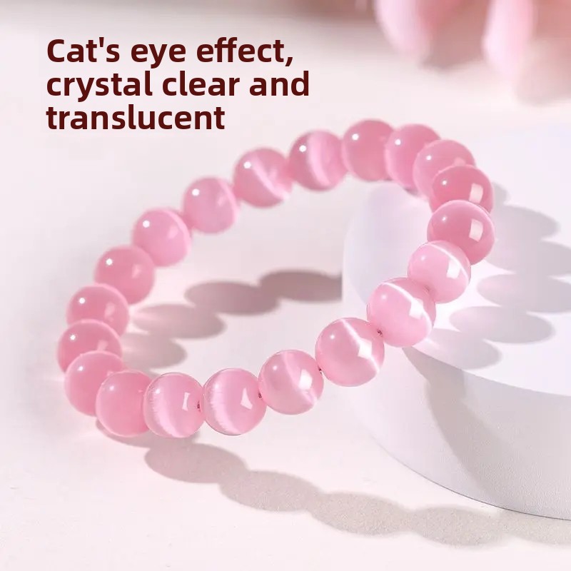 Roze Cat's Eye Stone Good Luck - Luxury Lifestyle Goods recensie en prijs