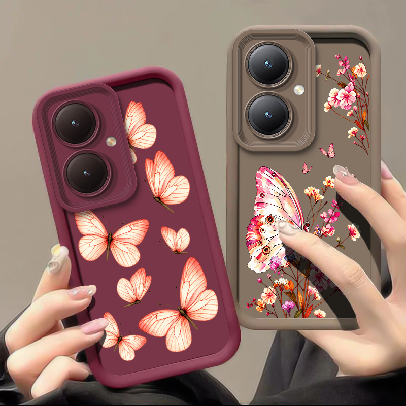 Roze telefoonhoesje met bloeme - Vivo Y28 recensie en prijs